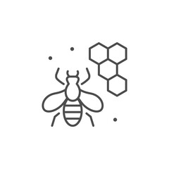 Honey products line outline icon