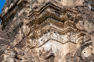 Prang Sam Yod the ancient monument in Lopburi. 