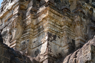 Prang Sam Yod the ancient monument in Lopburi. 