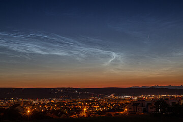 Noctilucent Clouds and Neowise comet