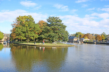 Reflections in the River Dart at Totnes	