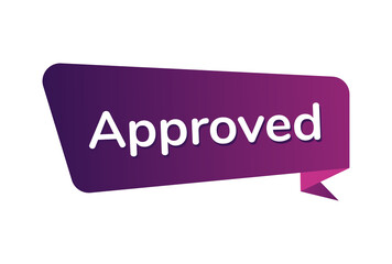 Approved image vector, Approved banner design