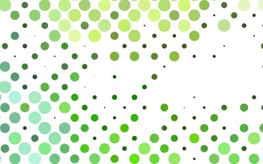 Light Green vector pattern with spheres.