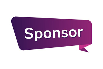 Sponsor image vector, Sponsor banner design