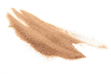 sand on the white background