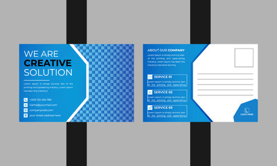 Corporate-blue-and-white-postcard-design