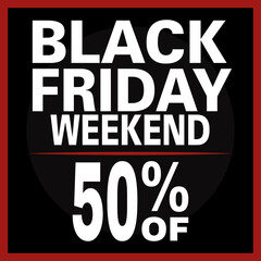 Black friday posters. Special discount and offer - Vector