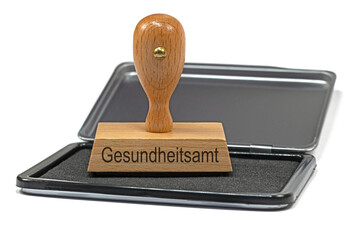 Stempel mit der Aufschrift Gesundheitsamt