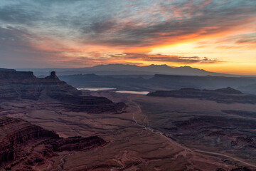 Fototapeta na wymiar Sunrise desert landscape Southwest USA