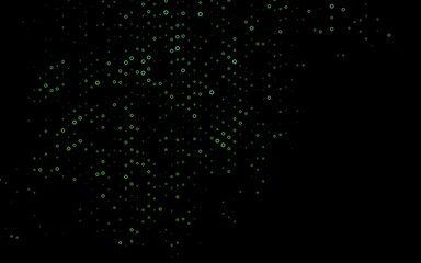 Dark Green vector texture with disks.