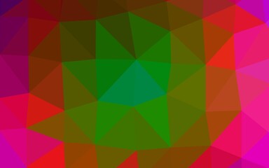 Light Multicolor, Rainbow vector low poly layout.