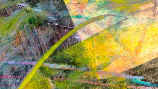 Zoom out de pintura abstrata