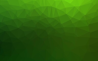Obraz na płótnie Canvas Light Green vector polygonal pattern.