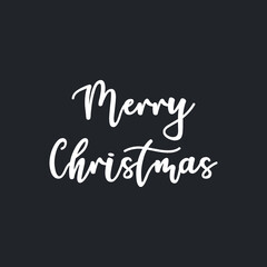 Merry Christmas - Creative typography lettering for Holiday Gift card EPS Vector