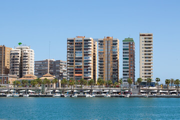 Fototapeta na wymiar panoramic view of a building in Malaga