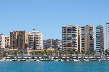 Obraz na płótnie Canvas panoramic view of a building in Malaga