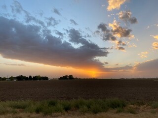 Naklejka premium Sunset in Kuna, Idaho