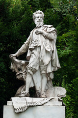 Sculpture of Austrian artist Hans Makart in Vienna