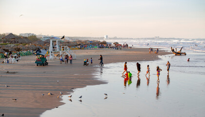 Beach on the Gulf Coast of Tampico, Mexico