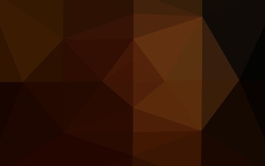 Obraz premium Dark Orange vector abstract mosaic pattern.