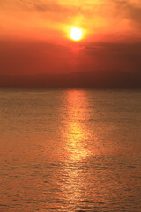 Naklejka premium 夕暮れの海