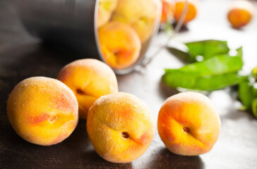 Naklejka na ściany i meble Peach fruit