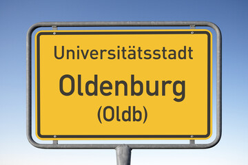 Ortstafel Universit&auml;tsstadt, Oldenburg (Oldb), (Symbolbild)