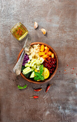 buddha bowl with vegetables