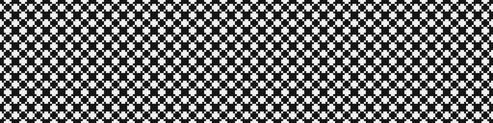 Fototapeta premium Abstract Cross Pattern Dots Logo generative computational art illustration