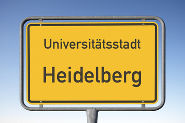 Ortstafel Universitätsstadt, Heidelberg, (Symbolbild)