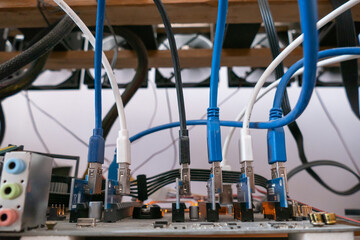 Cryptocurrency mining	Bitcoin farm, working computer equipment, IT hardware.