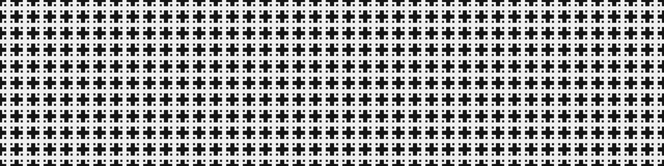 Fototapeta premium Abstract Cross Pattern Dots Logo generative computational art illustration