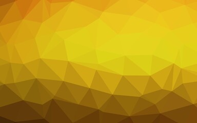 Light Orange vector polygonal background.