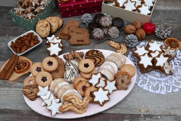 Auswahl an Weihnachtsgebäck