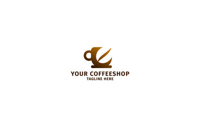 coffee shop logo template