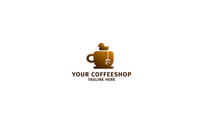 coffee shop logo template