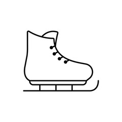 skates icon element of winter clothes icon for mobile concept and web apps. Thin line skates icon can be used for web and mobile. Premium icon on white background