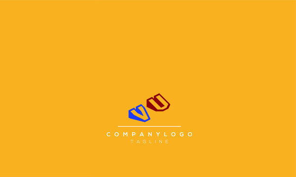 Alphabet letters Initials Monogram logo  uv,vu,u AND  v
