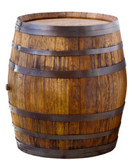 Old wooden barrel