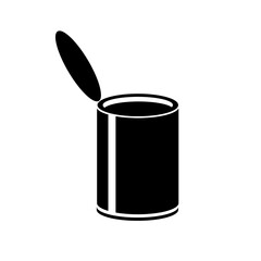 Tin can icon, logo isolated on white background