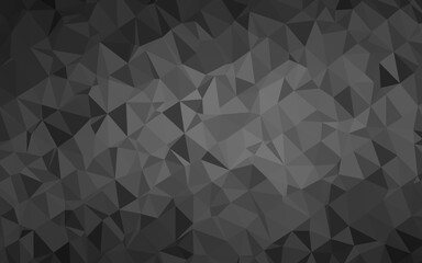 Obraz premium Dark Silver, Gray vector low poly texture.