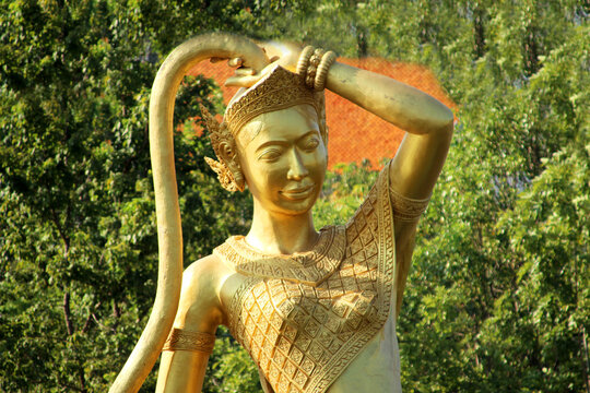 Golden sculpture of the goddess Niin Kon Khin Hor'ni