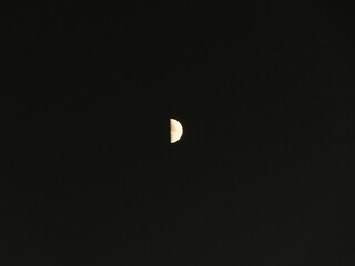 moon in the dark night