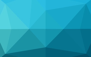 Light BLUE vector shining hexagonal template.