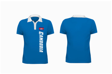 T-shirt or football template for team club on white background. Jersey sport, vector illustration eps 10.

