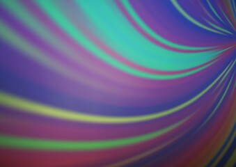 Fototapeta premium Light BLUE vector blurred shine abstract template.