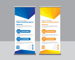 Corporate Roll Up Banner Design Template	