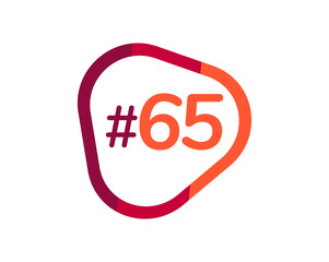 Number 65 image design, 65 logos