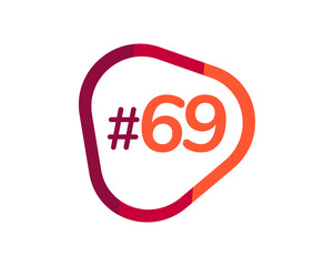 Number 69 image design, 69 logos