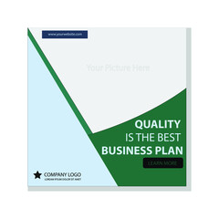 Business Instagram feed card design free vector